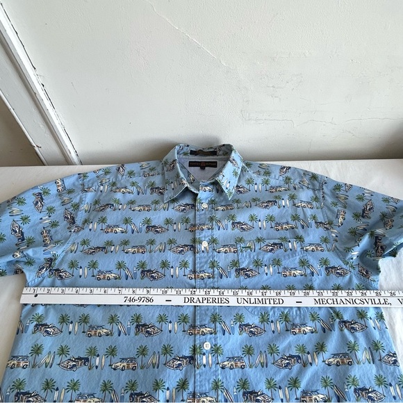 Tommy Hilfiger Hawaiian Surf Board Novelty Print Button Down Shirt - Picture 10 of 13